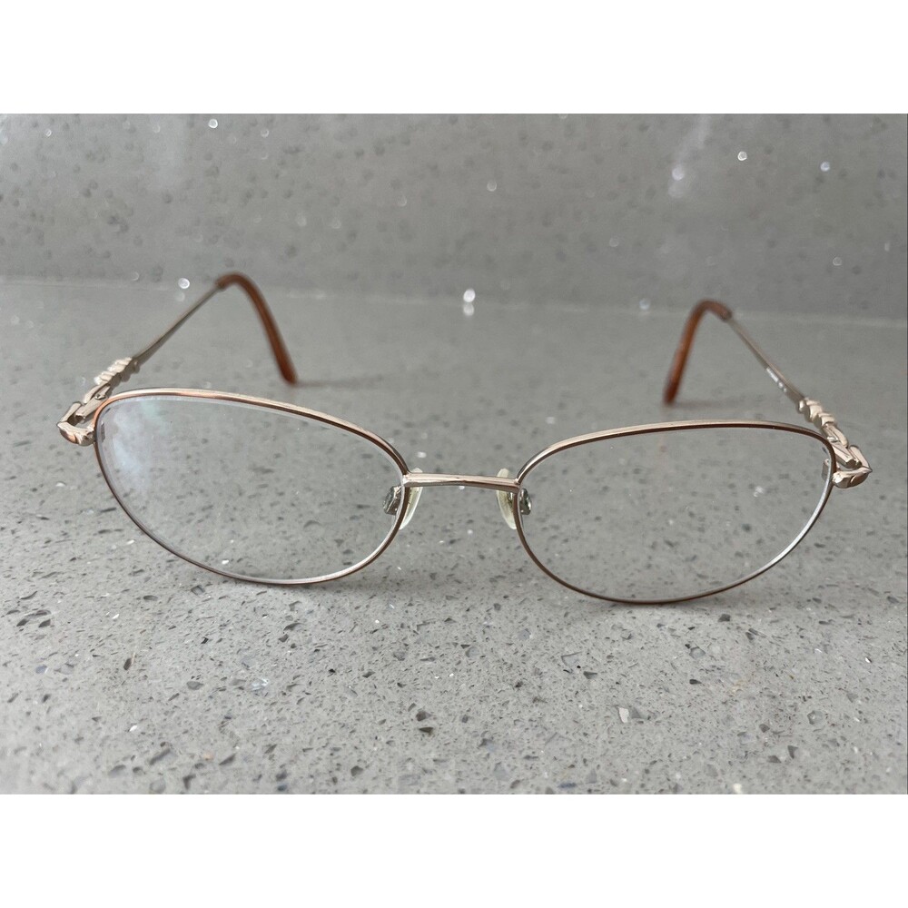 SOPHIA LOREN M172 ZYLOWARE 057 BROWN EYEGLASSES FRAMES ONLY 54-18 oval full rim